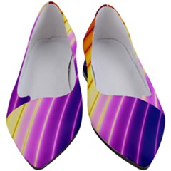 Sporty Stripes Swoosh Purple Gold Red Women s Block Heels 