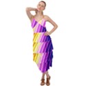 Sporty Stripes Swoosh Purple Gold Red Layered Bottom Dress View1