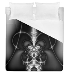 Abstract Black And White Art Duvet Cover (queen Size) by SpinnyChairDesigns