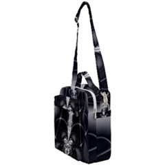 Abstract Black And White Art Crossbody Day Bag by SpinnyChairDesigns