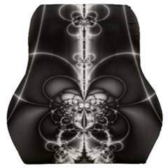 Abstract Black And White Art Car Seat Back Cushion  by SpinnyChairDesigns