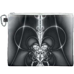 Abstract Black And White Art Canvas Cosmetic Bag (xxxl) by SpinnyChairDesigns