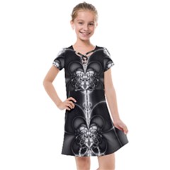 Abstract Black And White Art Kids  Cross Web Dress by SpinnyChairDesigns