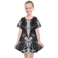 Abstract Black And White Art Kids  Smock Dress by SpinnyChairDesigns