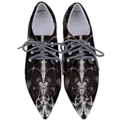 Abstract Black And White Art Pointed Oxford Shoes by SpinnyChairDesigns