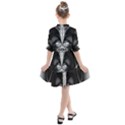 Abstract Black and White Art Kids  All Frills Chiffon Dress View2