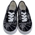 Abstract Black and White Stripes Kids  Classic Low Top Sneakers View1