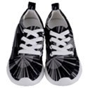 Abstract Black and White Stripes Kids  Lightweight Sports Shoes View1