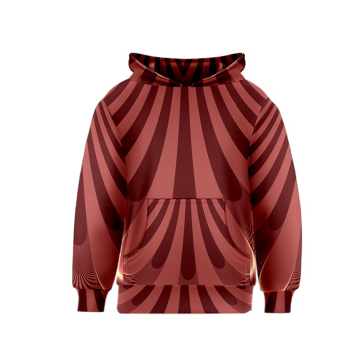 Vermilion Stripes Kids  Pullover Hoodie