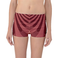 Vermilion Stripes Boyleg Bikini Bottoms by SpinnyChairDesigns