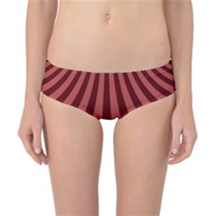 Vermilion Stripes Classic Bikini Bottoms by SpinnyChairDesigns