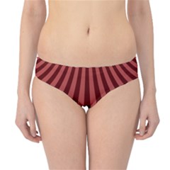 Vermilion Stripes Hipster Bikini Bottoms by SpinnyChairDesigns