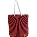 Vermilion Stripes Full Print Rope Handle Tote (Large) View2