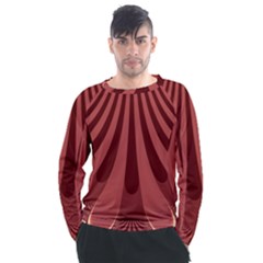 Vermilion Stripes Men s Long Sleeve Raglan Tee