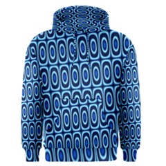 Abstract Blue Circles Mosaic Men s Core Hoodie by SpinnyChairDesigns