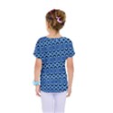 Abstract Blue Circles Mosaic Kids  One Piece Tee View2