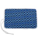 Abstract Blue Circles Mosaic Pen Storage Case (L) View1