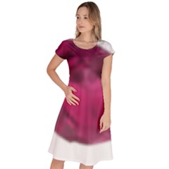 Fun Fuschia Classic Short Sleeve Dress