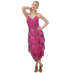 Fun Fuschia Layered Bottom Dress by Janetaudreywilson