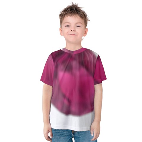 Fun Fuschia Kids  Cotton Tee by Janetaudreywilson