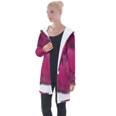 Fun Fuschia Longline Hooded Cardigan by Janetaudreywilson