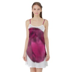 Fun Fuschia Satin Night Slip by Janetaudreywilson