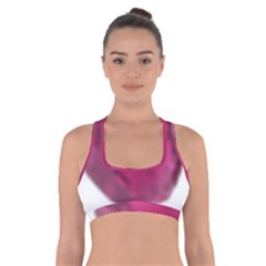 Fun Fuschia Cross Back Sports Bra by Janetaudreywilson