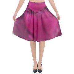 Fun Fuschia Flared Midi Skirt by Janetaudreywilson