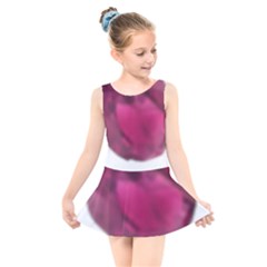 Fun Fuschia Kids  Skater Dress Swimsuit by Janetaudreywilson