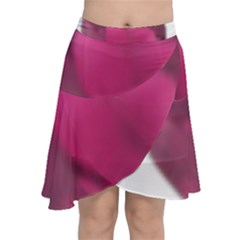 Fun Fuschia Chiffon Wrap Front Skirt by Janetaudreywilson