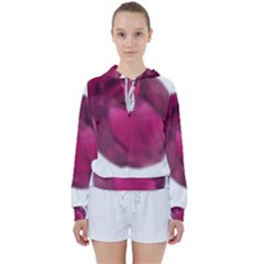 Fun Fuschia Women s Tie Up Sweat by Janetaudreywilson