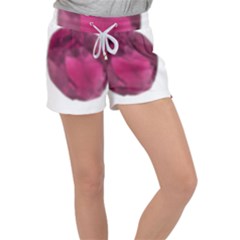 Fun Fuschia Velour Lounge Shorts by Janetaudreywilson