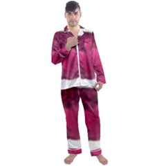 Fun Fuschia Men s Long Sleeve Satin Pyjamas Set by Janetaudreywilson