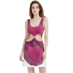 Fun Fuschia Velvet Cutout Dress by Janetaudreywilson