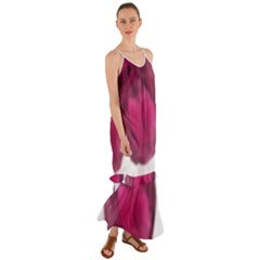 Fun Fuschia Cami Maxi Ruffle Chiffon Dress