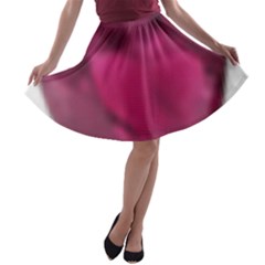 Fun Fuschia A-line Skater Skirt by Janetaudreywilson