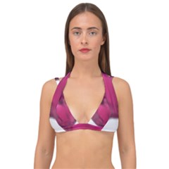 Fun Fuschia Double Strap Halter Bikini Top by Janetaudreywilson