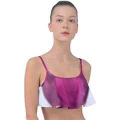 Fun Fuschia Frill Bikini Top