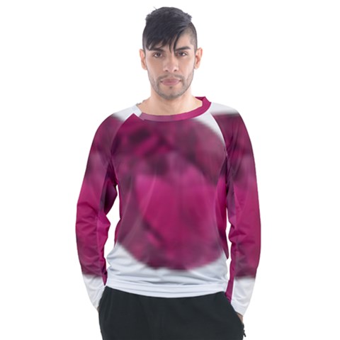 Fun Fuschia Men s Long Sleeve Raglan Tee by Janetaudreywilson