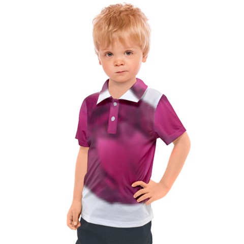 Fun Fuschia Kids  Polo Tee by Janetaudreywilson