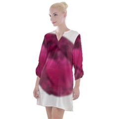 Fun Fuschia Open Neck Shift Dress