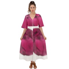 Fun Fuschia Kimono Sleeve Boho Dress by Janetaudreywilson