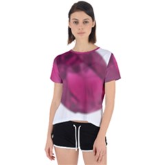 Fun Fuschia Open Back Sport Tee by Janetaudreywilson