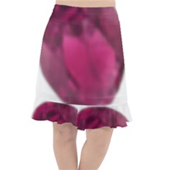 Fun Fuschia Fishtail Chiffon Skirt by Janetaudreywilson