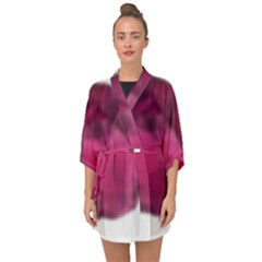 Fun Fuschia Half Sleeve Chiffon Kimono by Janetaudreywilson