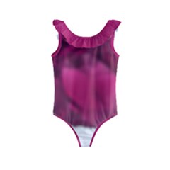 Fun Fuschia Kids  Frill Swimsuit