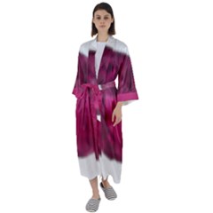 Fun Fuschia Maxi Satin Kimono