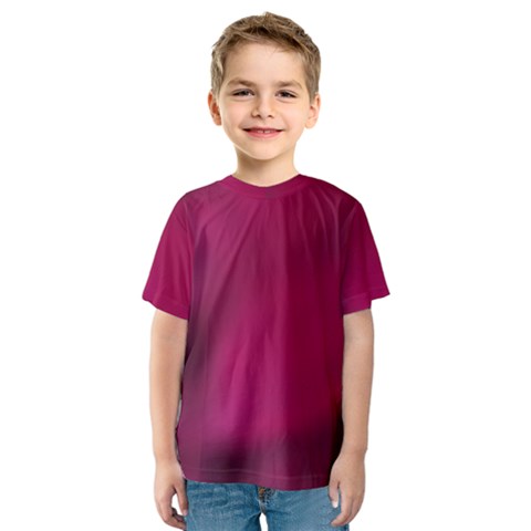 Fun Fuschia Kids  Sport Mesh Tee by Janetaudreywilson