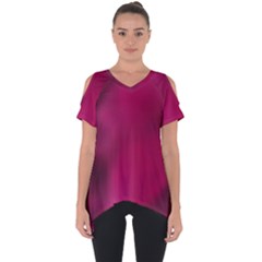 Fun Fuschia Cut Out Side Drop Tee by Janetaudreywilson