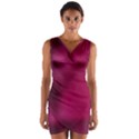 Fun Fuschia Wrap Front Bodycon Dress View1